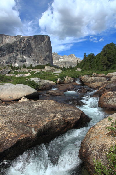 Mount Hooker and Baptiste Creek. Photo by Fred Pflughoft.