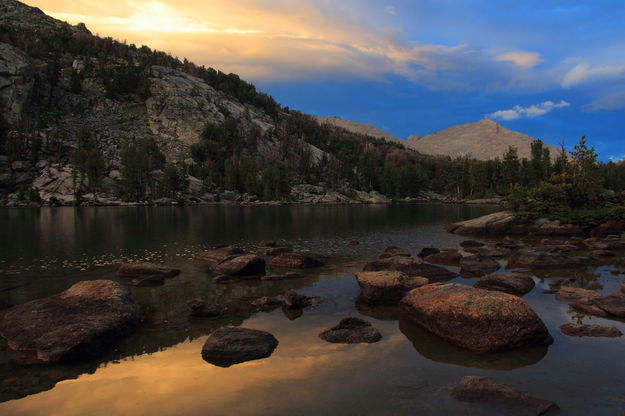 Storm clearing over Big Sandy Mtn.. Photo by Fred Pflughoft.