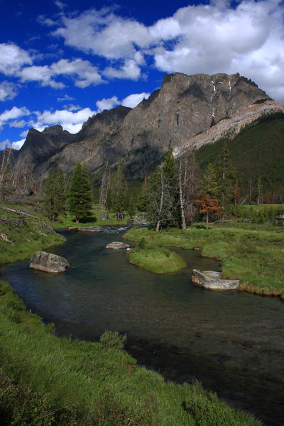 Flat Top Mtn. and Clear Creek. Photo by Fred Pflughoft.