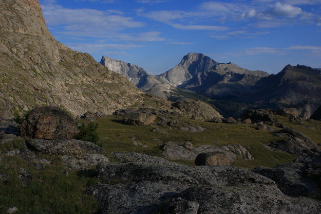 Temple Pk. from Jackass Pass. Photo by Fred Pflughoft.