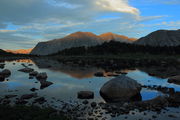 Chess Ridge from near Baptiste Lk.. Photo by Fred Pflughoft.