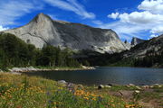 Haystack Mtn. above Clear Lk.. Photo by Fred Pflughoft.