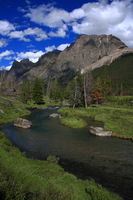 Flat Top Mtn. and Clear Creek. Photo by Fred Pflughoft.