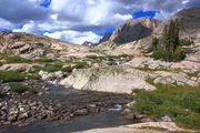 Entrance to Titcomb Basin. Photo by Fred Pflughoft.