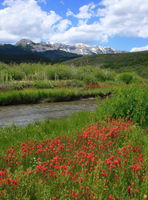 Triple Peak & Paintbrush along North Cottonwood Creek. Photo by Fred Pflughoft.