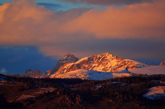 Lester Peak & Harrower (Ellingwood). Photo by Fred Pflughoft.