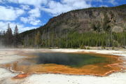 Emerald Pool  at Black Sand Basin. Photo by Fred Pflughoft.