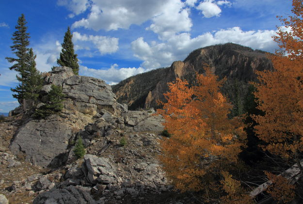 Bunsen Peak Autumn in the Hoodoos. Photo by Fred Pflughoft.