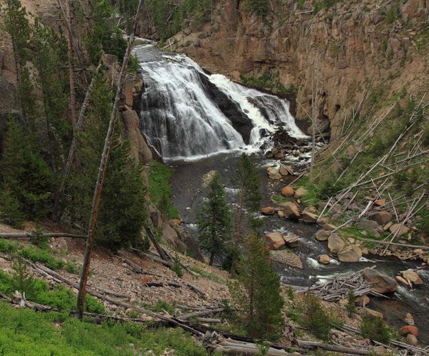 Gibbon Falls. Photo by Fred Pflughoft.