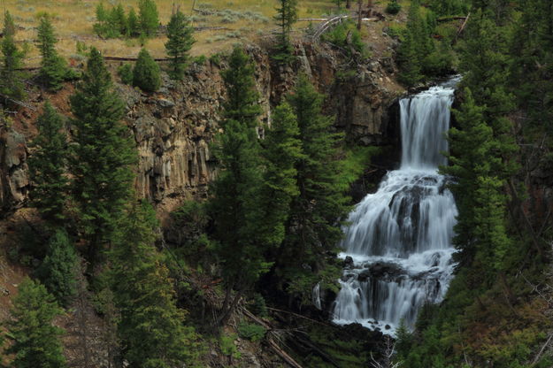 Undine Falls and Lava Creek Canyon. Photo by Fred Pflughoft.