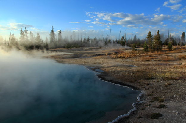 Black Pool at West Thumb. Photo by Fred Pflughoft.