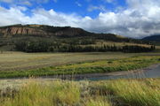 Mount Norris above Soda Butte Creek. Photo by Fred Pflughoft.