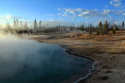 Black Pool at West Thumb. Photo by Fred Pflughoft.