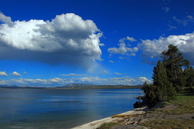 Calm Waters at West Thumb. Photo by Fred Pflughoft.