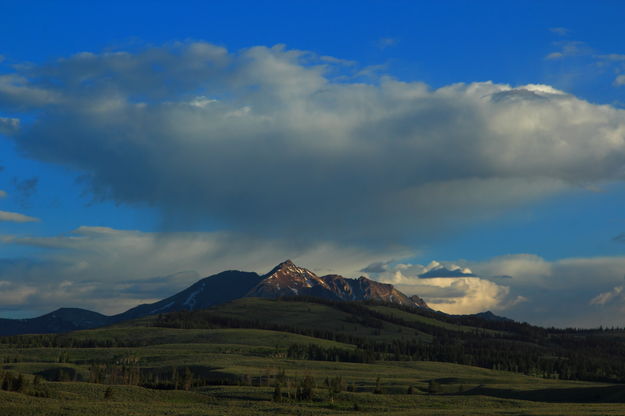 Storm Cloud over Electric Peak. Photo by Fred Pflughoft.