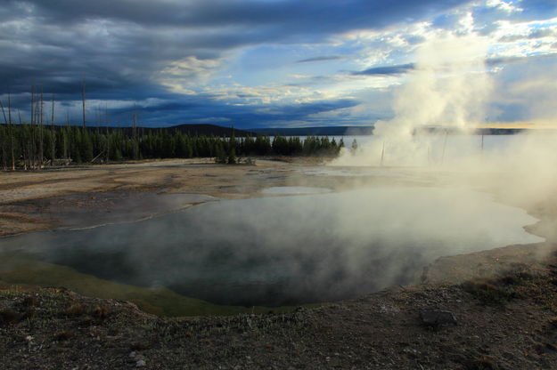 Abyss Pool / West Thumb Geyser Basin. Photo by Fred Pflughoft.