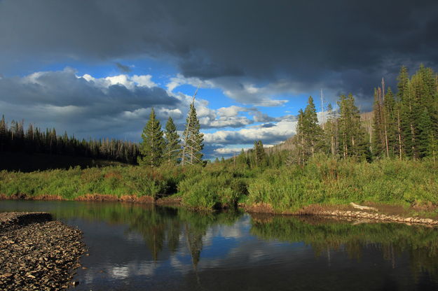 Horse Creek Reflections. Photo by Fred Pflughoft.