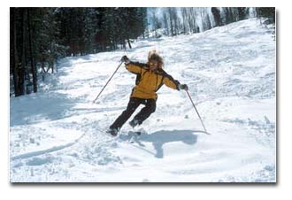 Skiing at White Pine. Photo by Ben Franklin.
