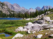 Different view of  Clark Lake on way up to pass. Photo by Scott Almdale.