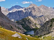 Near the pass, revealing Gannett Peak just to left of center. Photo by Scott Almdale.