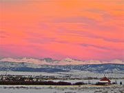 Mt. Bonneville Sunset over Pinedale. Photo by Scott Almdale.