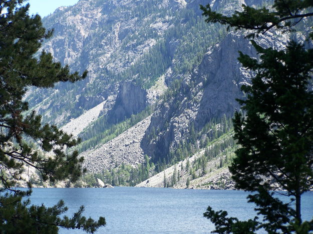 Vertical cliffs & Long Lake. Photo by Scott Almdale.