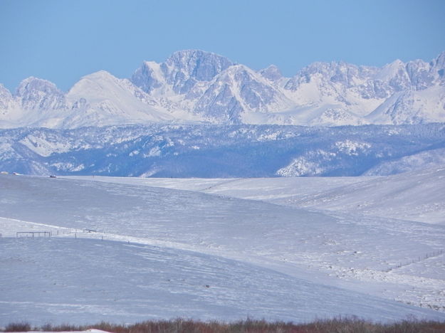 A rare sight of our beloved Gannett Peak seen from Merna!. Photo by Scott Almdale.