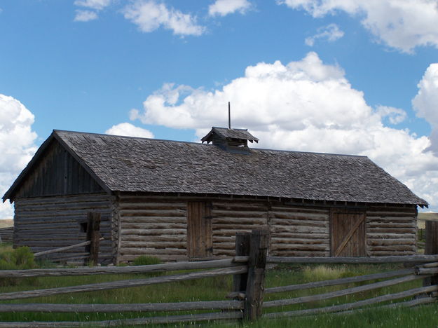 Oregon Trail-Lander Cutoff Trail  Log Cabin. Photo by Scott Almdale.