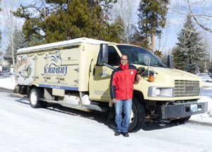 Jean-Francois Lefebvre, Schwan's delivery driver for the Pinedale area