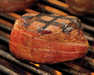 Pork Tenderloin Filet Wrapped with Applewood Smoked Bacon