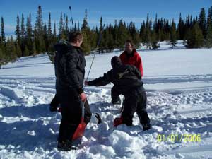 January 7, 2012 avalanche class. Photo by George Pryich.