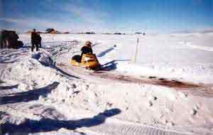 Dec. 2001 Pinedale Snow Explorers' One-Lunger snowmachine race.