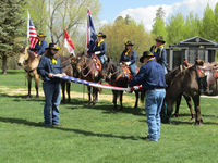 Flag folding for Charles Cundy
