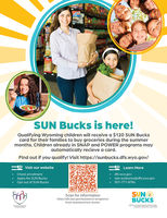SUNbucks food program for children