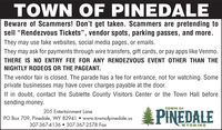 Beware of Rendezvous scams