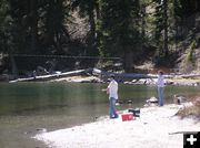 Fishing from the shore