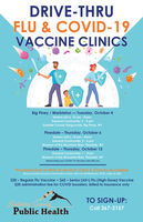 Flu clinics in October