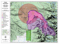 Dollar Lake Fire map Sept 9, 2025