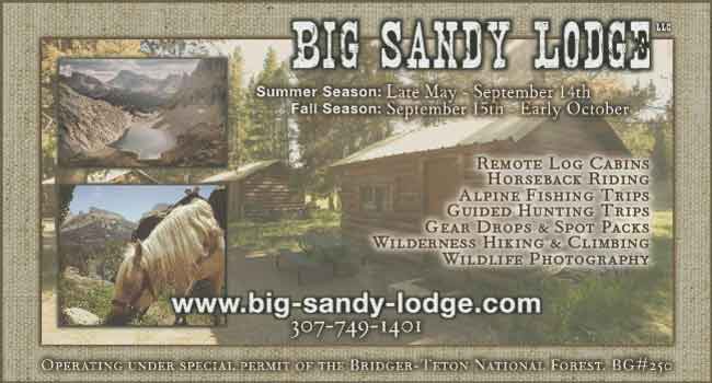 Visit us at Big Sandy Lodge, near the wildnerness boundary in the Wind River Mountains!