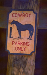 Parking Cowboy style