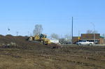 Earth moving begins at the Super 8 motel construction site