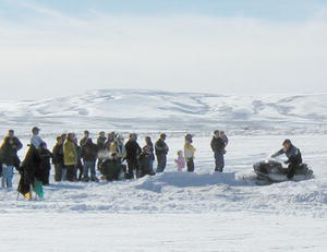 One Lunger Snowmobile Race