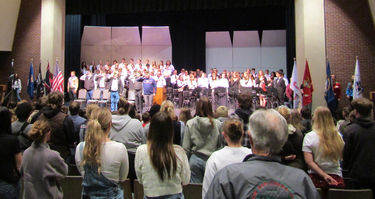 Veterans Day service in Pinedale. Photo by Pinedale Online!