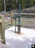 Whiskey Grove Water Pump. Photo by Pinedale Online.