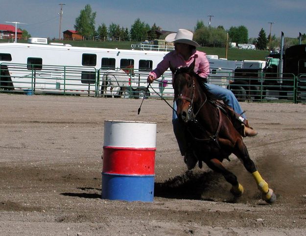 Barrel Racer. Photo by Pinedale Online.