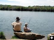 Fishing with Dad. Photo by Pinedale Online.