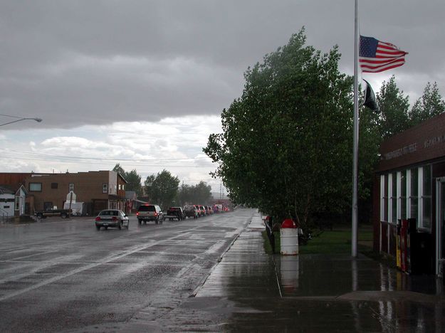 Rain After Parade. Photo by Pinedale Online.