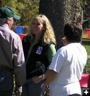 Organizer Kathy Sechrist. Photo by Pinedale Online.