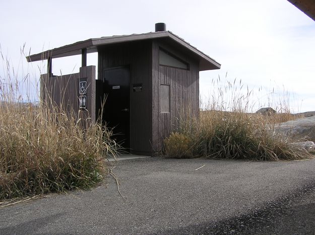 Restroom at CCC Ponds. Photo by Pinedale Online.