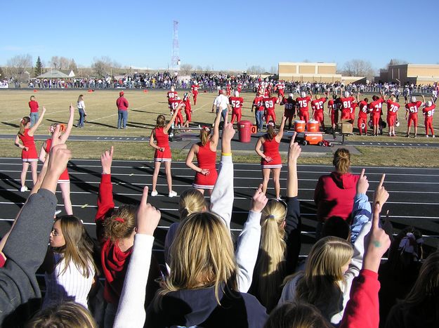 Last play of the game. Photo by Pinedale Online.